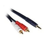 Cablestogo 3m Velocity 3.5mm Stereo Male to Dual RCA Male Y-Cable (80275)